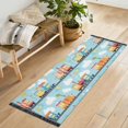 thumbnail image 1 of Yayeee Runner Rug for Bedroom 2'x6' Machine Washable Hallway Non Slip Mat, Cartoon Train Pattern, 1 of 8