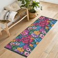 thumbnail image 1 of Yayeee Runner Rug for Bedroom 2'x6' Machine Washable Hallway Non Slip Mat, Charming Floral Pattern, 1 of 8