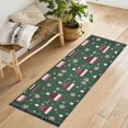 thumbnail image 1 of Yayeee Runner Rug for Bedroom 2'x6' Machine Washable Hallway Non Slip Mat, Christmas Hats, 1 of 8
