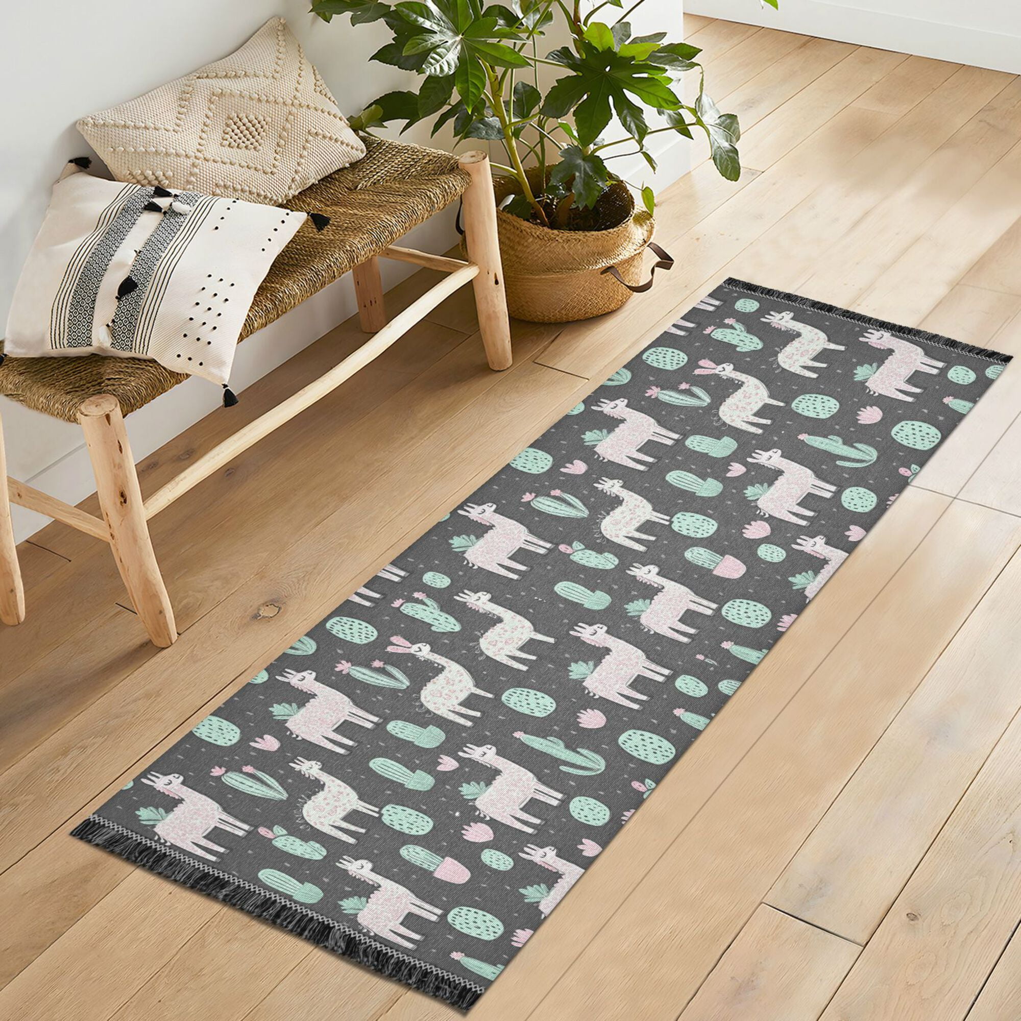Yayeee Runner Rug for Bedroom 2'x6' Machine Washable Hallway Non Slip ...