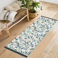 thumbnail image 1 of Yayeee Runner Rug for Bedroom 2'x6' Machine Washable Hallway Non Slip Mat, Darker Leafy Pattern, 1 of 8