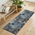thumbnail image 1 of Yayeee Runner Rug for Bedroom 2'x6' Machine Washable Hallway Non Slip Mat, Elegant Hexagon Pattern, 1 of 8