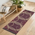 thumbnail image 1 of Yayeee Runner Rug for Bedroom 2'x6' Machine Washable Hallway Non Slip Mat, Gold Abstract Pattern, 1 of 8