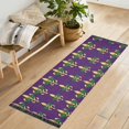 thumbnail image 1 of Yayeee Runner Rug for Bedroom 2'x6' Machine Washable Hallway Non Slip Mat, Gold and Green Floral Pattern, 1 of 8