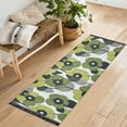 thumbnail image 1 of Yayeee Runner Rug for Bedroom 2'x6' Machine Washable Hallway Non Slip Mat, Gray Floral, 1 of 8
