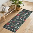 thumbnail image 1 of Yayeee Runner Rug for Bedroom 2'x6' Machine Washable Hallway Non Slip Mat, Green Christmas, 1 of 8