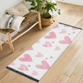 thumbnail image 1 of Yayeee Runner Rug for Bedroom 2'x6' Machine Washable Hallway Non Slip Mat, Hand Drawn Hearts, 1 of 8
