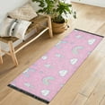 thumbnail image 1 of Yayeee Runner Rug for Bedroom 2'x6' Machine Washable Hallway Non Slip Mat, Ice Cream Rainbow Pattern, 1 of 8