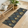 thumbnail image 1 of Yayeee Runner Rug for Bedroom 2'x6' Machine Washable Hallway Non Slip Mat, Navy Blue Art Pattern, 1 of 8