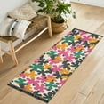 thumbnail image 1 of Yayeee Runner Rug for Bedroom 2'x6' Machine Washable Hallway Non Slip Mat, Pink Floral Blooms, 1 of 8