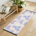 thumbnail image 1 of Yayeee Runner Rug for Bedroom 2'x6' Machine Washable Hallway Non Slip Mat, Pink Skates, 1 of 8