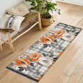 thumbnail image 1 of Yayeee Runner Rug for Bedroom 2'x6' Machine Washable Hallway Non Slip Mat, Plaid Floral, 1 of 8