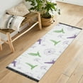 thumbnail image 1 of Yayeee Runner Rug for Bedroom 2'x6' Machine Washable Hallway Non Slip Mat, Purple Birds, 1 of 8