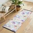 thumbnail image 1 of Yayeee Runner Rug for Bedroom 2'x6' Machine Washable Hallway Non Slip Mat, Purple Flower Pattern, 1 of 8