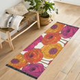 thumbnail image 1 of Yayeee Runner Rug for Bedroom 2'x6' Machine Washable Hallway Non Slip Mat, Purple Hand Drawn Floral, 1 of 8
