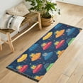 thumbnail image 1 of Yayeee Runner Rug for Bedroom 2'x6' Machine Washable Hallway Non Slip Mat, Rainbow Space Cat, 1 of 8