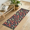 thumbnail image 1 of Yayeee Runner Rug for Bedroom 2'x6' Machine Washable Hallway Non Slip Mat, Red Floral, 1 of 8