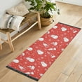 thumbnail image 1 of Yayeee Runner Rug for Bedroom 2'x6' Machine Washable Hallway Non Slip Mat, Red Snowman, 1 of 8