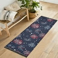 thumbnail image 1 of Yayeee Runner Rug for Bedroom 2'x6' Machine Washable Hallway Non Slip Mat, Red and Blue Fireworks Pattern, 1 of 8