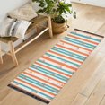 thumbnail image 1 of Yayeee Runner Rug for Bedroom 2'x6' Machine Washable Hallway Non Slip Mat, Simple Nautical Pattern, 1 of 8
