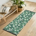 thumbnail image 1 of Yayeee Runner Rug for Bedroom 2'x6' Machine Washable Hallway Non Slip Mat, Small White Flowers, 1 of 8