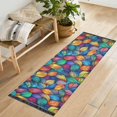 thumbnail image 1 of Yayeee Runner Rug for Bedroom 2'x6' Machine Washable Hallway Non Slip Mat, Vibrant Art Leaves Pattern, 1 of 8