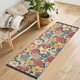 thumbnail image 1 of Yayeee Runner Rug for Bedroom 2'x6' Machine Washable Hallway Non Slip Mat, Vibrant Flowers Pattern, 1 of 8
