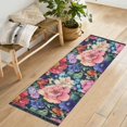 thumbnail image 1 of Yayeee Runner Rug for Bedroom 2'x6' Machine Washable Hallway Non Slip Mat, Vibrant Pink Floral Pattern, 1 of 8