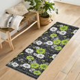 thumbnail image 1 of Yayeee Runner Rug for Bedroom 2'x6' Machine Washable Hallway Non Slip Mat, White Flower Pattern, 1 of 8