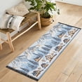 thumbnail image 1 of Yayeee Runner Rug for Bedroom 2'x6' Machine Washable Hallway Non Slip Mat, Winter Village, 1 of 8