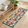 thumbnail image 1 of Yayeee Runner Rug for Bedroom 2'x6' Machine Washable Hallway Non Slip Mat, Yellow Checkered Daisy, 1 of 8