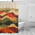 thumbnail image 1 of Yayeee Shower Curtain with Hooks 72"x72" Waterproof Fabric Bathroom Hanging Decor, Abstract Desert Pattern, 1 of 5