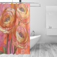 thumbnail image 1 of Yayeee Shower Curtain with Hooks 72"x72" Waterproof Fabric Bathroom Hanging Decor, Abstract Pink Flowers, 1 of 5