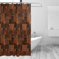 thumbnail image 1 of Yayeee Shower Curtain with Hooks 72"x72" Waterproof Fabric Bathroom Hanging Decor, Abstract Tribal Pattern, 1 of 5
