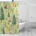 thumbnail image 1 of Yayeee Shower Curtain with Hooks 72"x72" Waterproof Fabric Bathroom Hanging Decor, Cartoon Forest Animals, 1 of 5