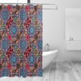 thumbnail image 1 of Yayeee Shower Curtain with Hooks 72"x72" Waterproof Fabric Bathroom Hanging Decor, Colorful Mandala Pattern, 1 of 5