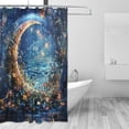 thumbnail image 1 of Yayeee Shower Curtain with Hooks 72"x72" Waterproof Fabric Bathroom Hanging Decor, Crystal Moon, 1 of 5