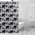 thumbnail image 1 of Yayeee Shower Curtain with Hooks 72"x72" Waterproof Fabric Bathroom Hanging Decor, Gray Bear Paws Pattern, 1 of 5
