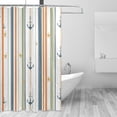 thumbnail image 1 of Yayeee Shower Curtain with Hooks 72"x72" Waterproof Fabric Bathroom Hanging Decor, Nautical Pattern, 1 of 5