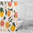 thumbnail image 1 of Yayeee Shower Curtain with Hooks 72"x72" Waterproof Fabric Bathroom Hanging Decor, Orange Slices, 1 of 5