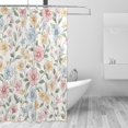 thumbnail image 1 of Yayeee Shower Curtain with Hooks 72"x72" Waterproof Fabric Bathroom Hanging Decor, Pastel Floral Pattern, 1 of 5