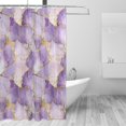 thumbnail image 1 of Yayeee Shower Curtain with Hooks 72"x72" Waterproof Fabric Bathroom Hanging Decor, Pastel Purple Marble Pattern, 1 of 5
