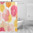 thumbnail image 1 of Yayeee Shower Curtain with Hooks 72"x72" Waterproof Fabric Bathroom Hanging Decor, Pink Floral Orange, 1 of 5