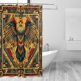 thumbnail image 1 of Yayeee Shower Curtain with Hooks 72"x72" Waterproof Fabric Bathroom Hanging Decor, Retro Abstract Eagle, 1 of 5