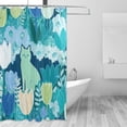 thumbnail image 1 of Yayeee Shower Curtain with Hooks 72"x72" Waterproof Fabric Bathroom Hanging Decor, Vibrant Cat Pattern, 1 of 5
