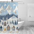 thumbnail image 1 of Yayeee Shower Curtain with Hooks 72"x72" Waterproof Fabric Bathroom Hanging Decor, Winter Village Serenity, 1 of 5
