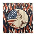 thumbnail image 1 of Yayeee Shower Curtain with Hooks 72"x72" Waterproof Fabric Bathroom Hanging Decor, Baseball Pattern, 1 of 5