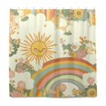 thumbnail image 1 of Yayeee Shower Curtain with Hooks 72"x72" Waterproof Fabric Bathroom Hanging Decor, Beige Clouds, 1 of 5