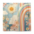 thumbnail image 1 of Yayeee Shower Curtain with Hooks 72"x72" Waterproof Fabric Bathroom Hanging Decor, Beige Rainbow Clouds, 1 of 5