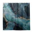 thumbnail image 1 of Yayeee Shower Curtain with Hooks 72"x72" Waterproof Fabric Bathroom Hanging Decor, Black Marble, 1 of 5